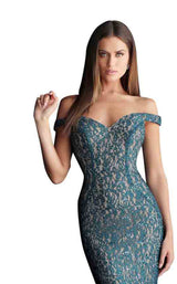 Jovani 64521BG Peacock