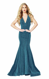 Jasz Couture 6453 Electric-Turquoise