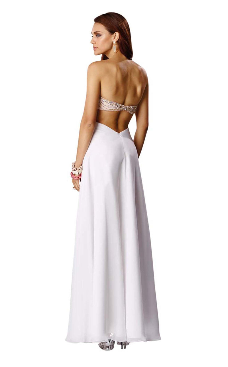 Alyce 6454 White-Nude