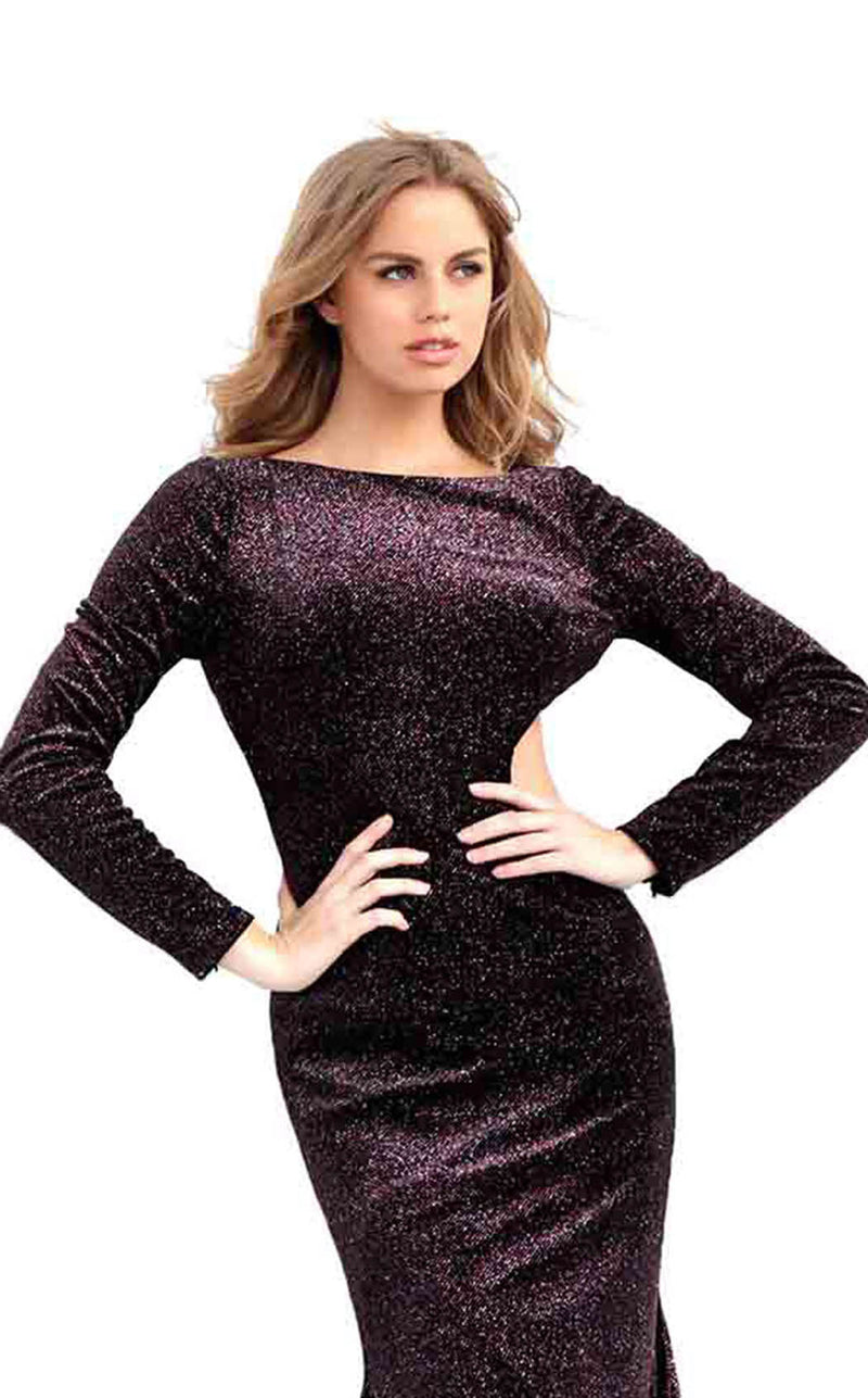 Jovani 64562 Black-Pink