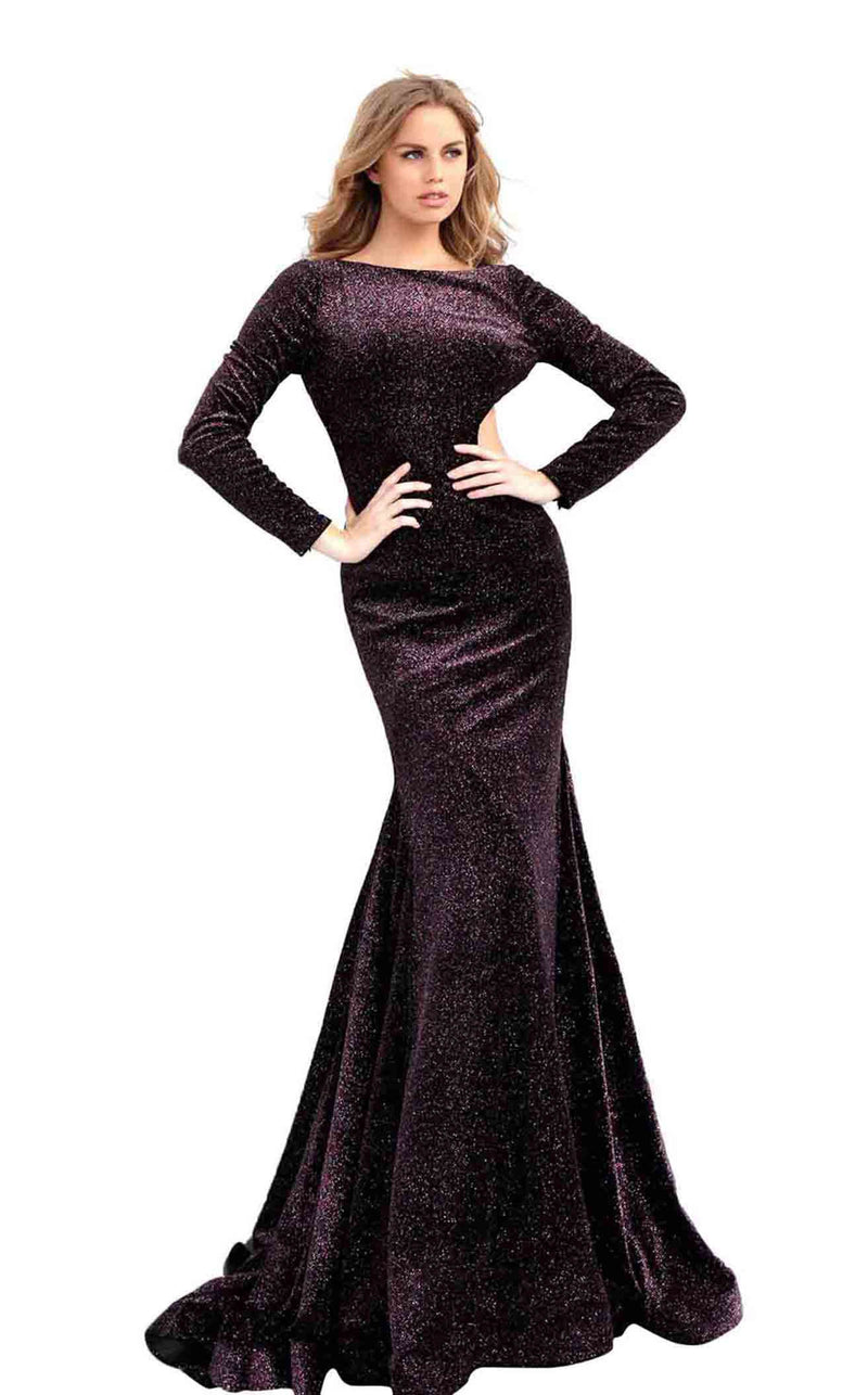 Jovani 64562 Black-Pink