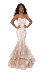 Jasz Couture 6457 Pink/Gold
