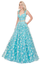 Rachel Allan 6467 Mint-Blue