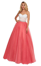 Rachel Allan 6471 White-Coral