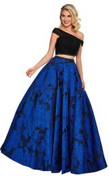 Rachel Allan 6473 Black/Royal