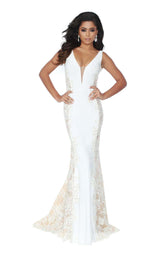 Jasz Couture 6475 Ivory-Gunmetal