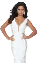 Jasz Couture 6475 Ivory-Gunmetal