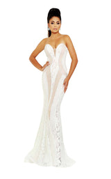 Jasz Couture 6478 Ivory/Silver