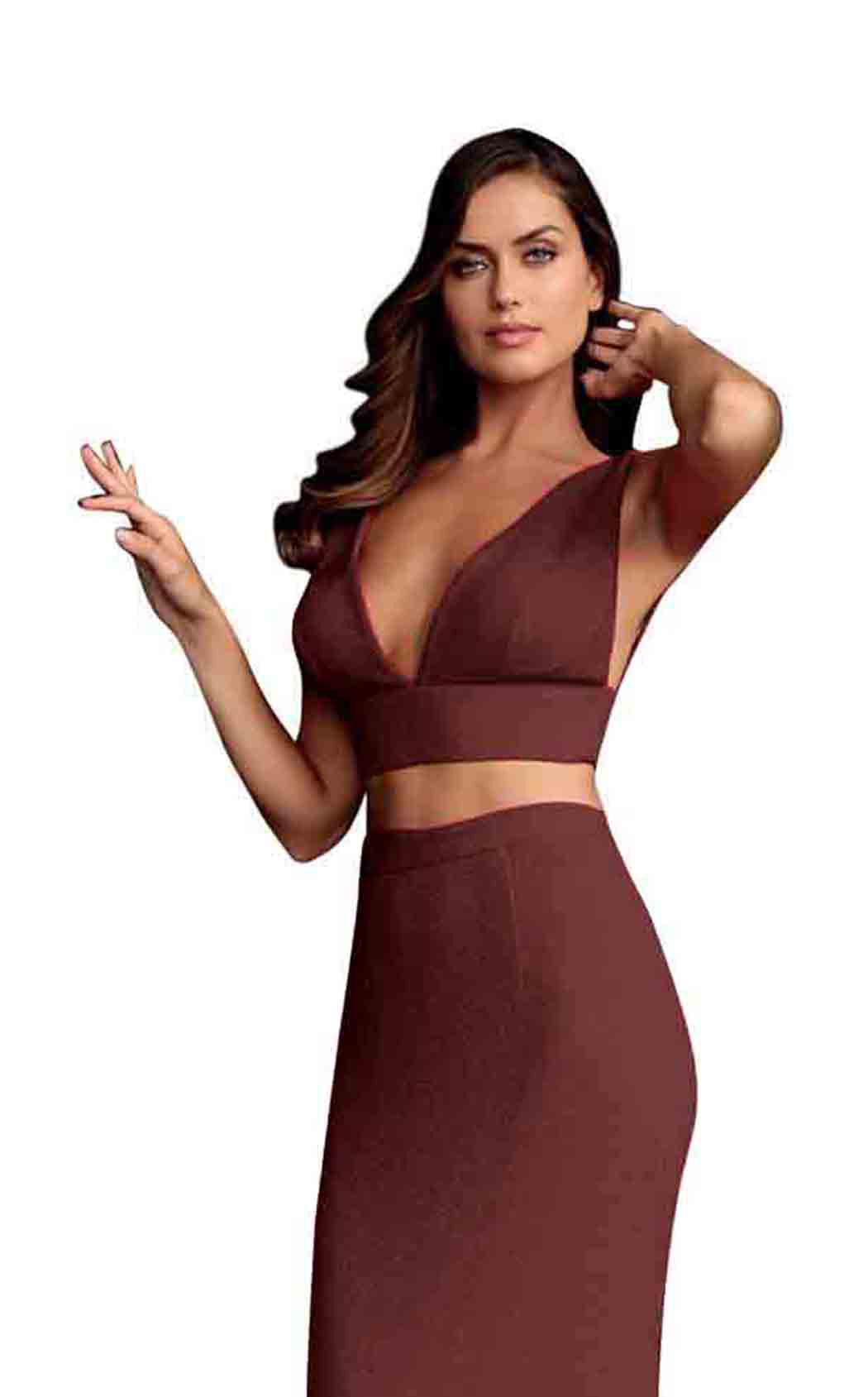 Jovani 64857 Burgundy