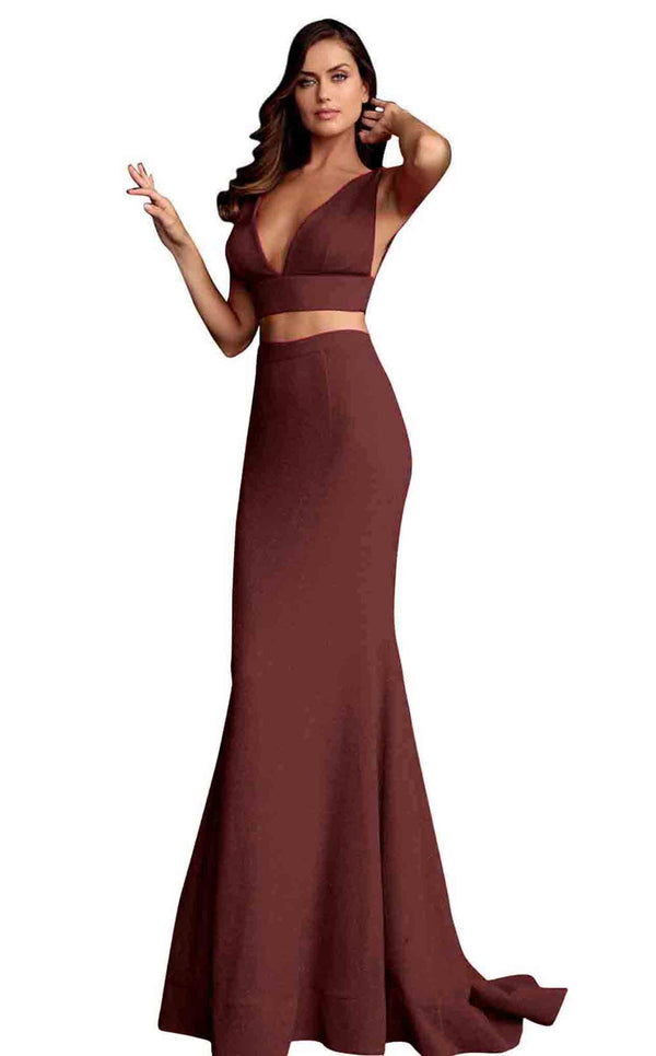 Jovani 64857 Burgundy