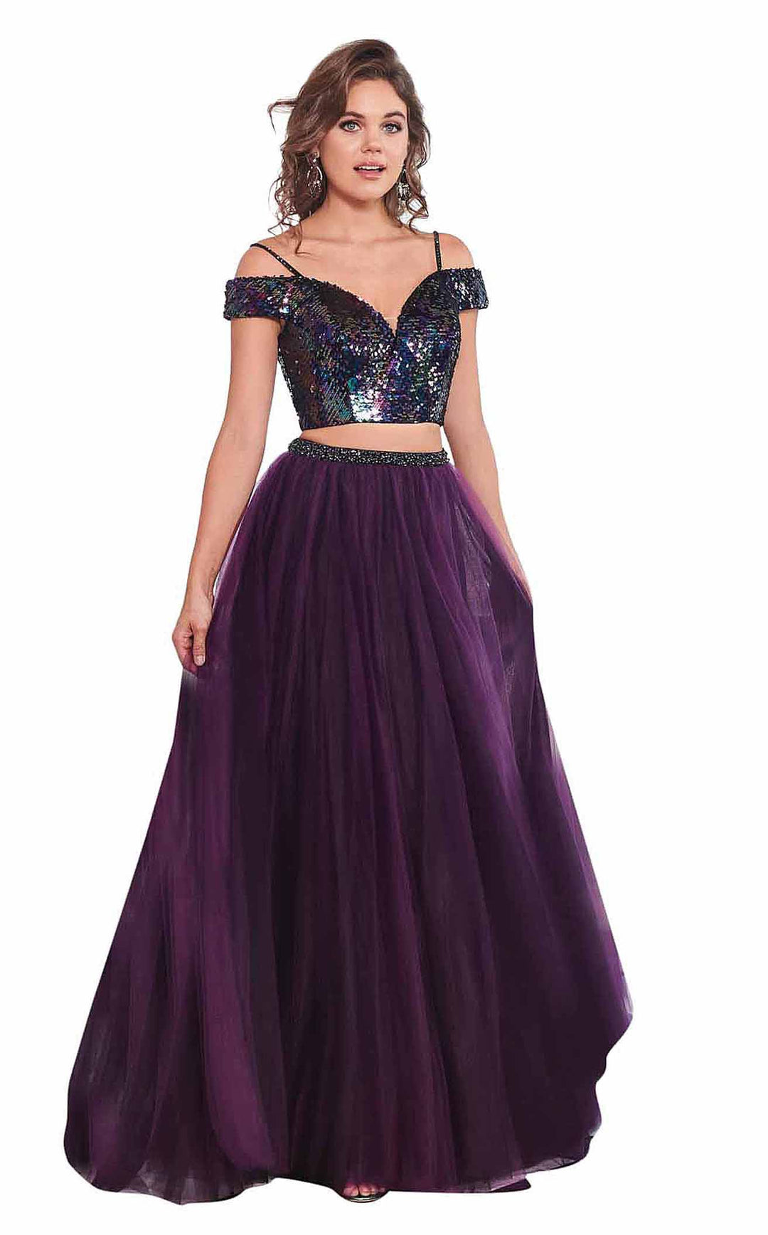 Rachel Allan 6488 Aubergine Iridescent
