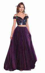 Rachel Allan 6488 Aubergine Iridescent