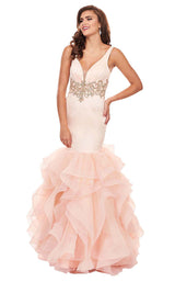 Rachel Allan 6494 Light Peach