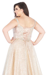 Mac Duggal Fabulouss 65037F Nude/Silver
