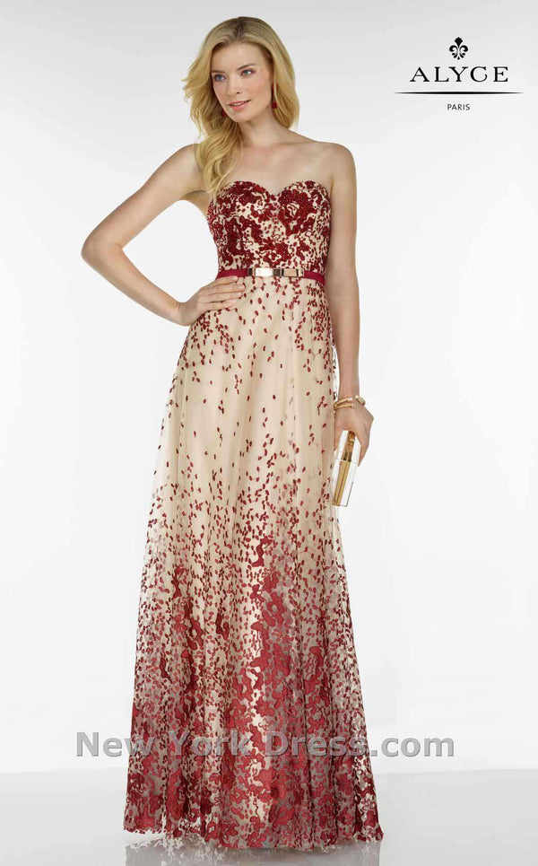 Alyce 5775 Claret/Nude