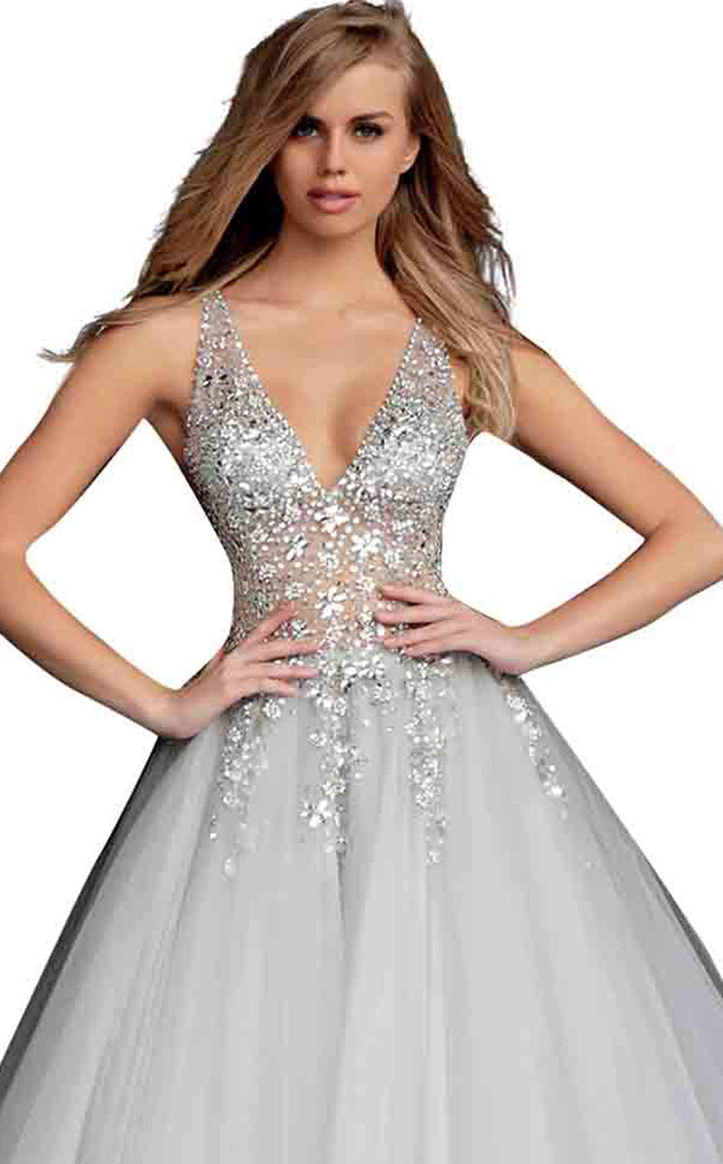 Jovani 65379 Grey