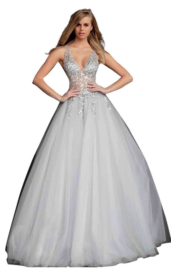 Jovani 65379 Grey