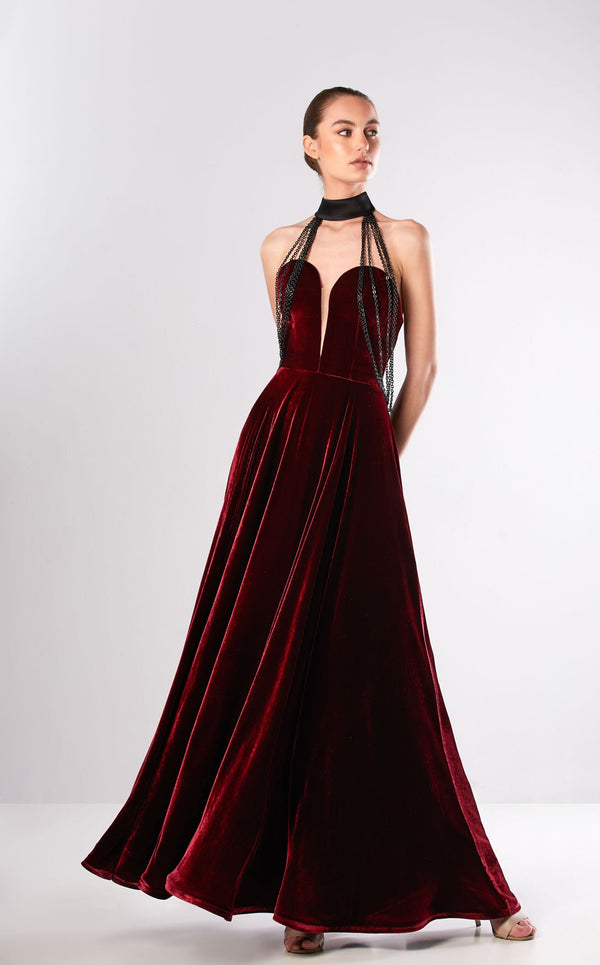 Edward Arsouni Couture FW653 Bordeaux