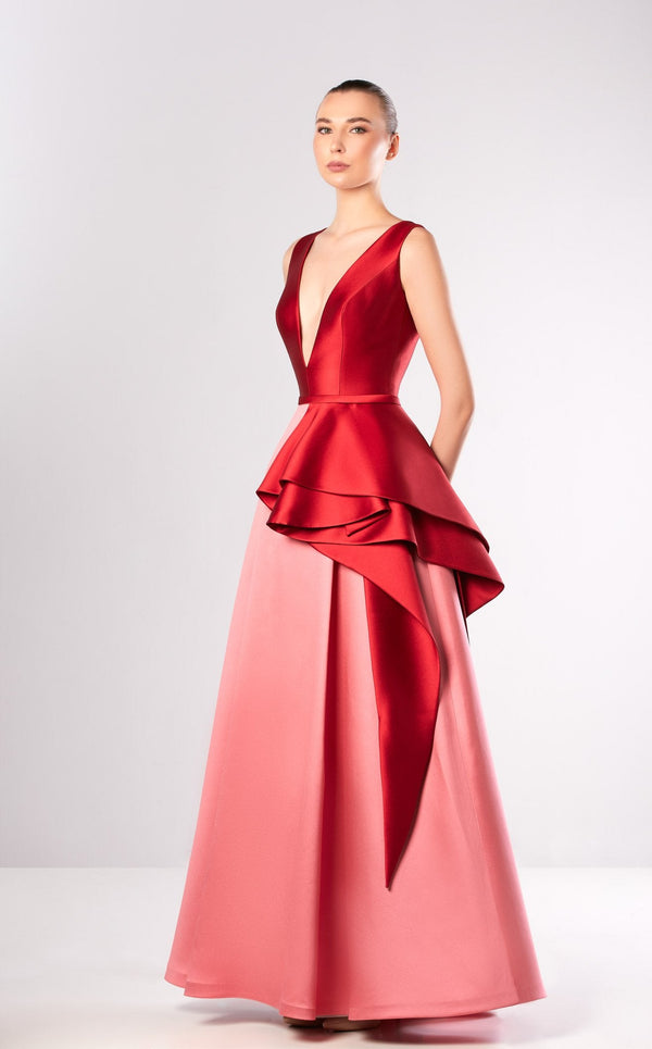 Edward Arsouni Couture FW656 Bordeaus-Rose