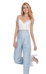 Rachel Allan 6594 White-Powder-Blue