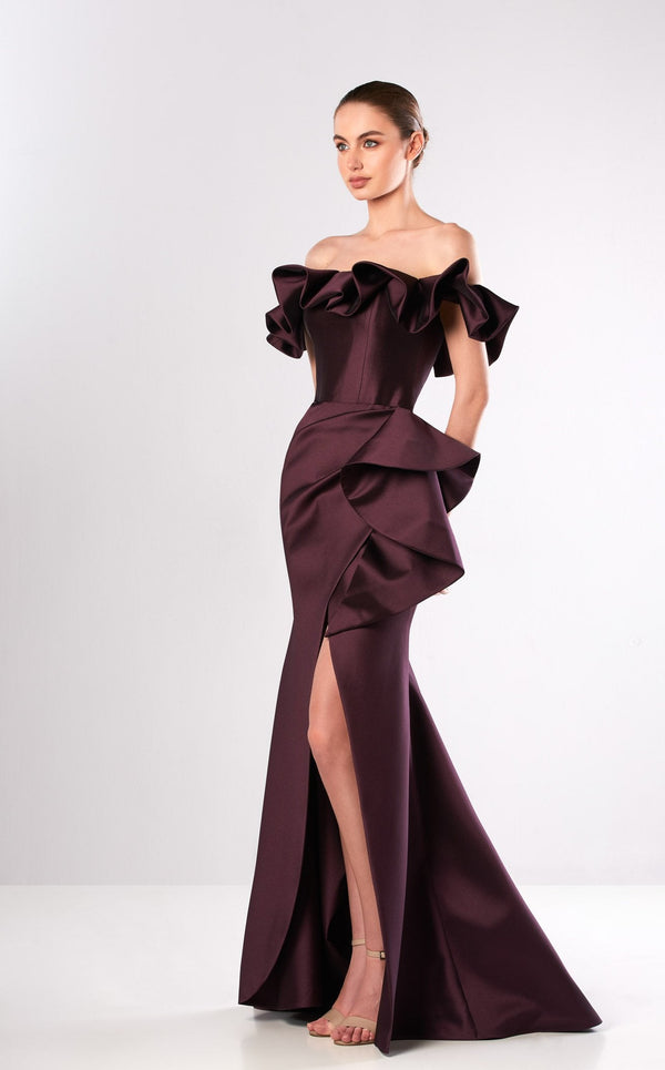 Edward Arsouni Couture FW659 Aubergine