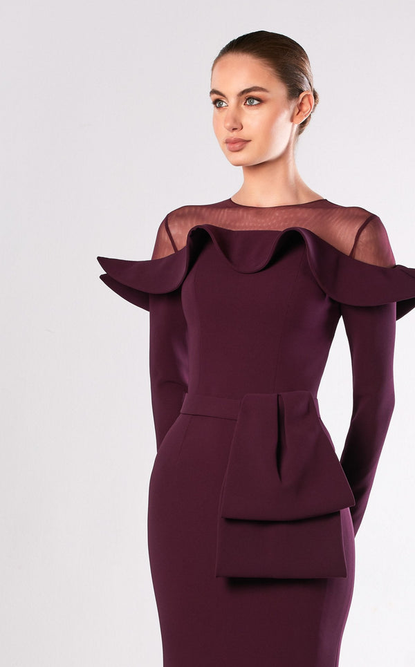 Edward Arsouni Couture FW661 Aubergine