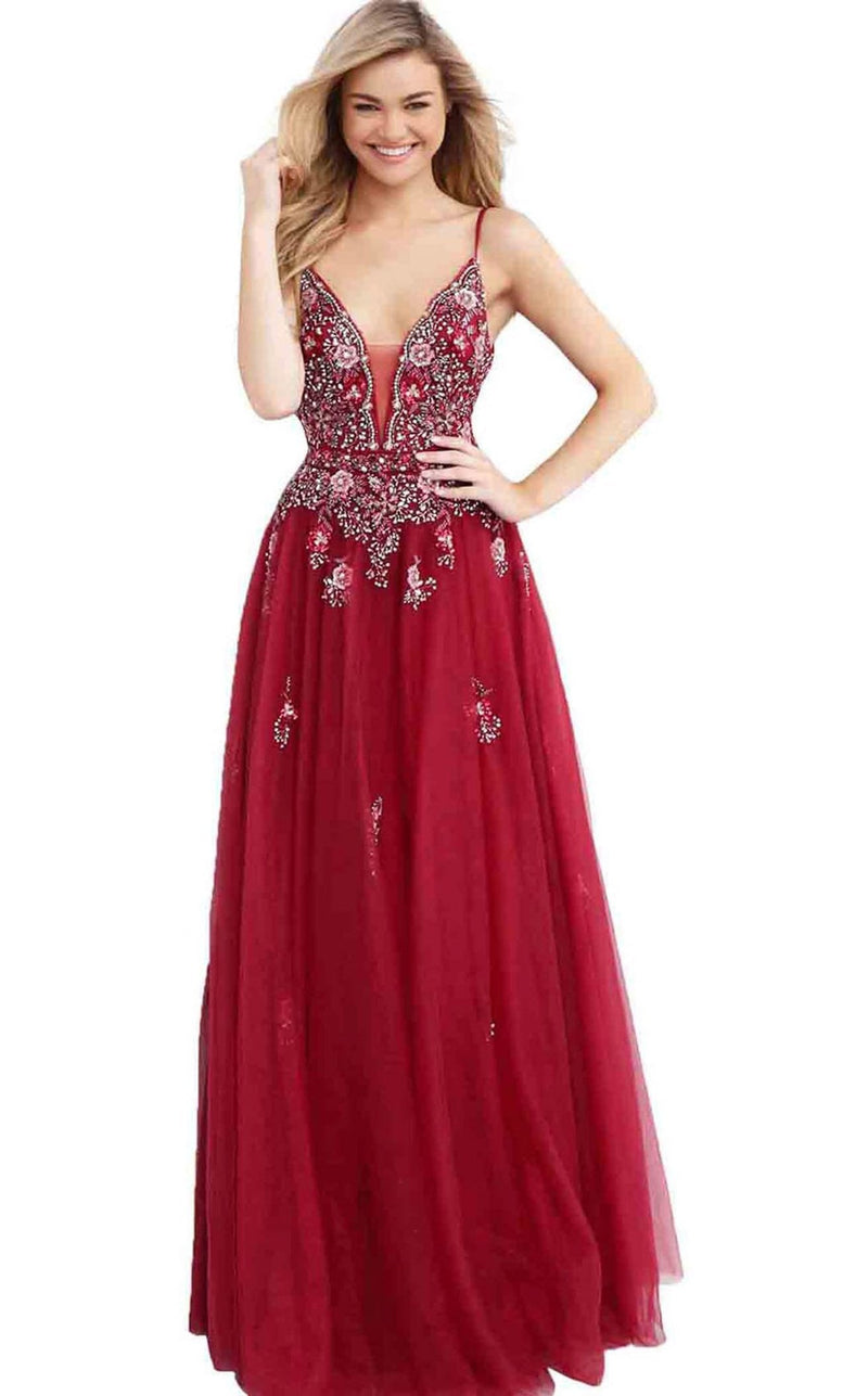 Jovani 66121bg Burgundy