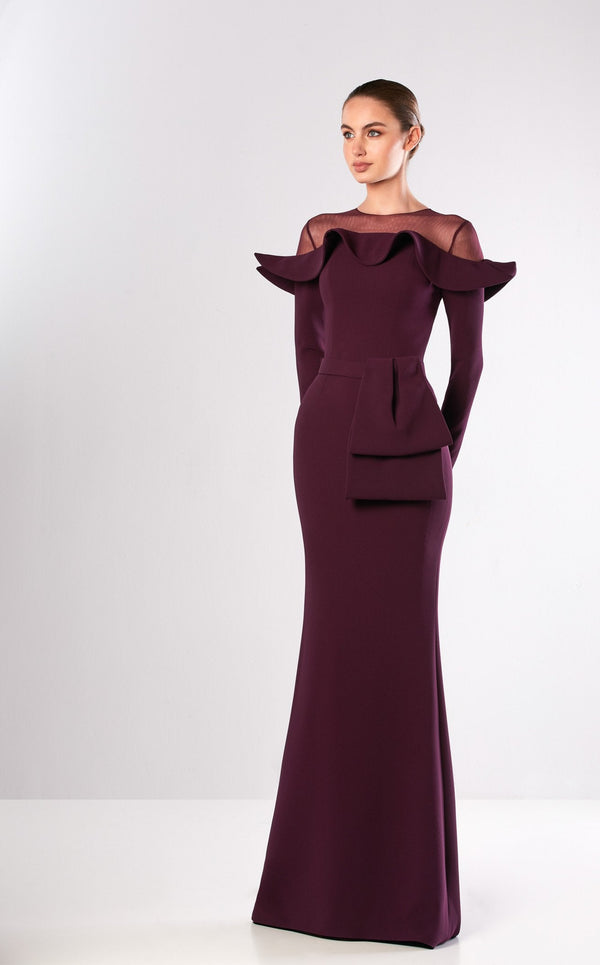 Edward Arsouni Couture FW661 Aubergine