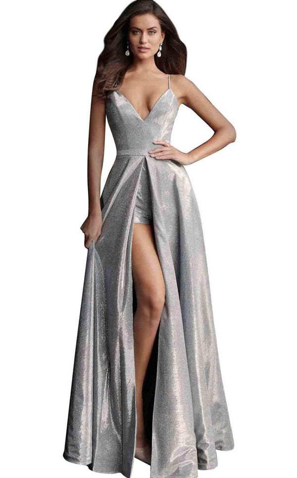 Jovani 66284BG Silver