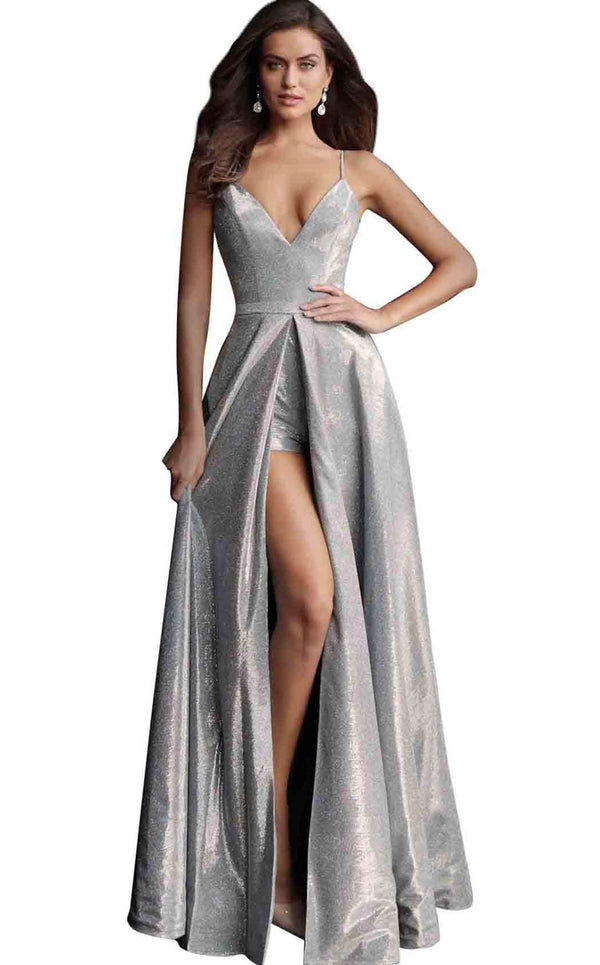 Jovani 66284CL Silver