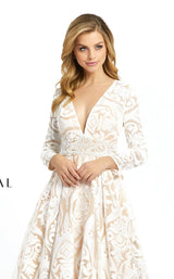 Mac Duggal 66334D Ivory/Nude