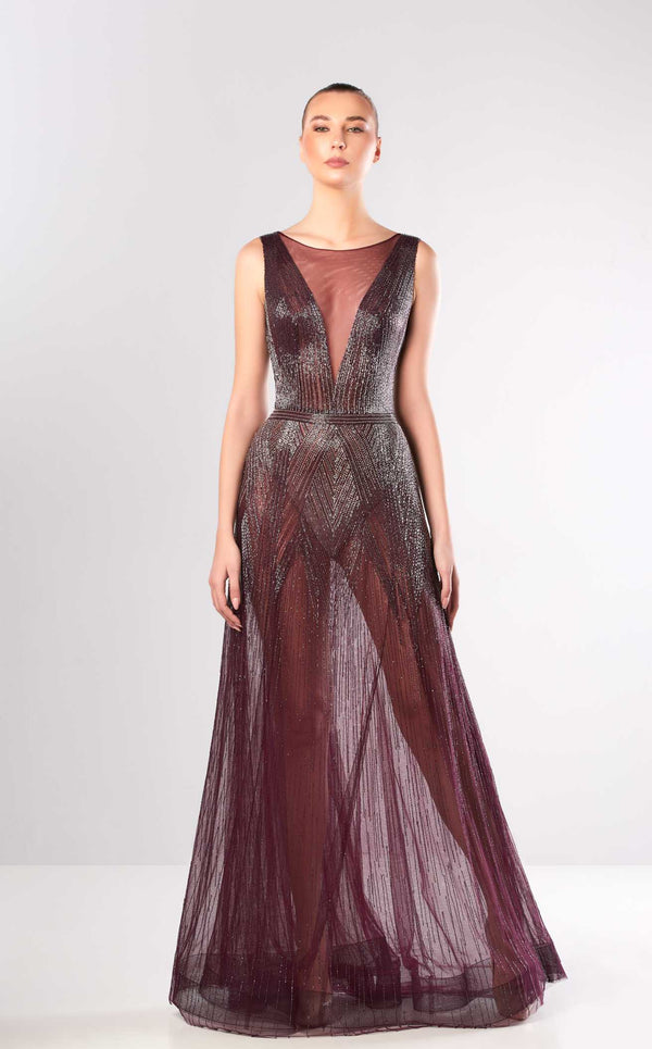 Edward Arsouni Couture FW663 Aubergine