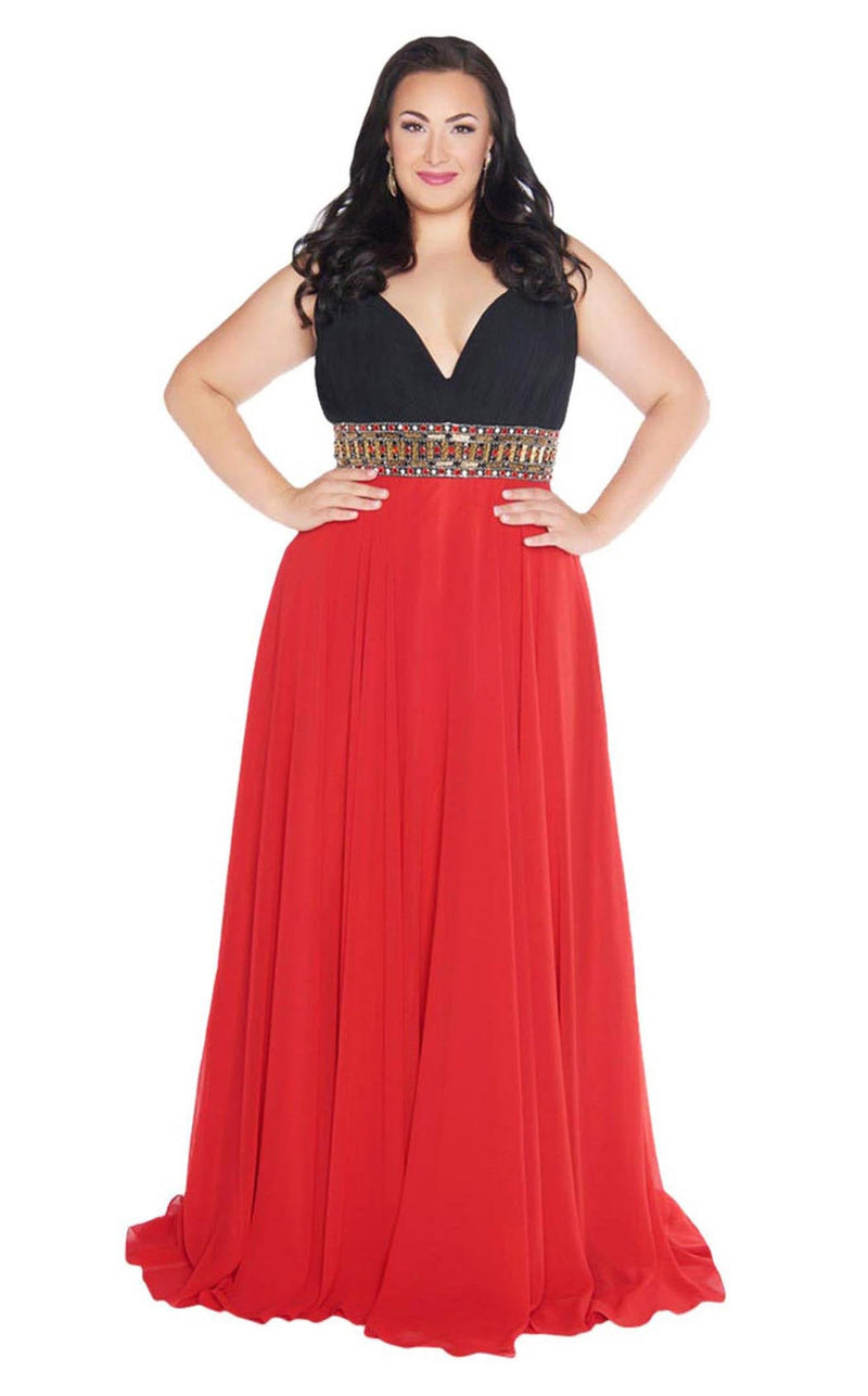Mac Duggal Fabulouss 66410K Black-Red
