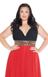 Mac Duggal Fabulouss 66410K Black-Red