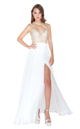 Mac Duggal 66445M Ivory/Gold