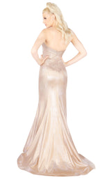 Mac Duggal 66491L Nude/Silver