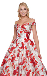 Mac Duggal 66588H Red Multi