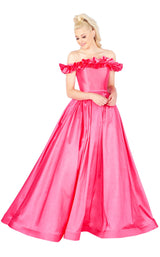 Mac Duggal 66723L Passion-Pink