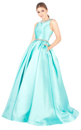 Mac Duggal 66728H Aqua