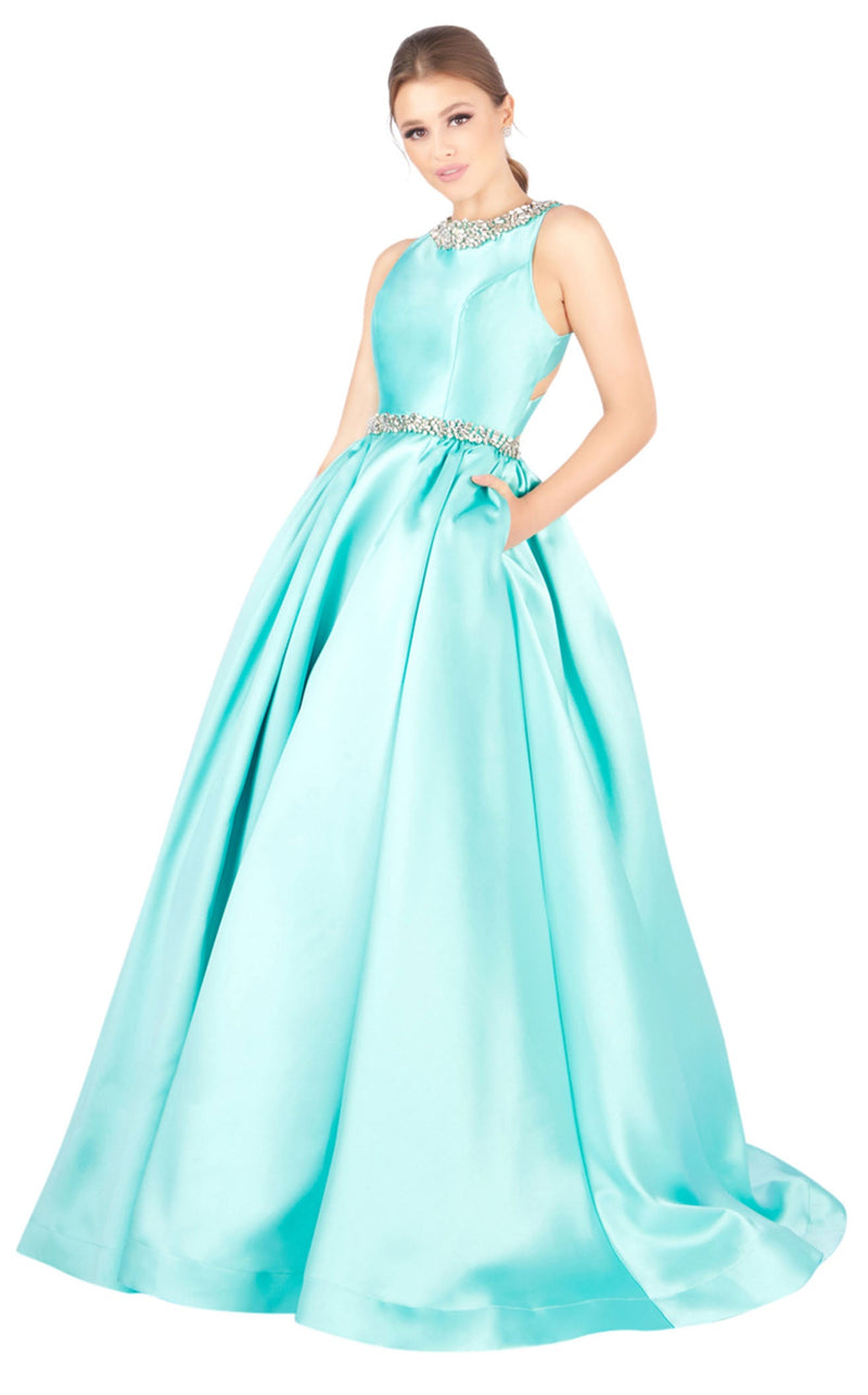 Mac Duggal 66728H Aqua