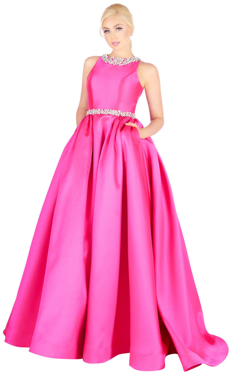 Mac Duggal 66728H Hot-Pink