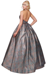 Mac Duggal 66731H Golden-Blue
