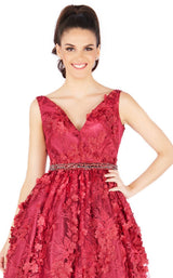 Mac Duggal 66756N Burgundy