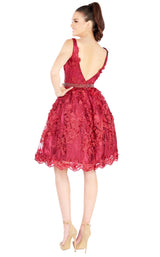 Mac Duggal 66756N Burgundy