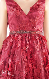 Mac Duggal 66756N Burgundy