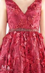 Mac Duggal 66756N Burgundy