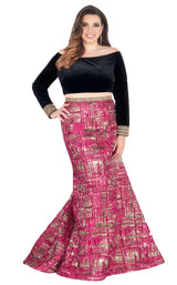 Mac Duggal Fabulouss 66789F Mulberry