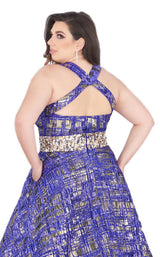 Mac Duggal Fabulouss 66793F Royal/Gold