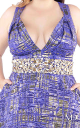 Mac Duggal Fabulouss 66793F Royal/Gold