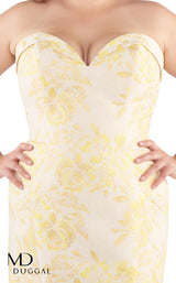 Mac Duggal Fabulouss 66801F Lemon